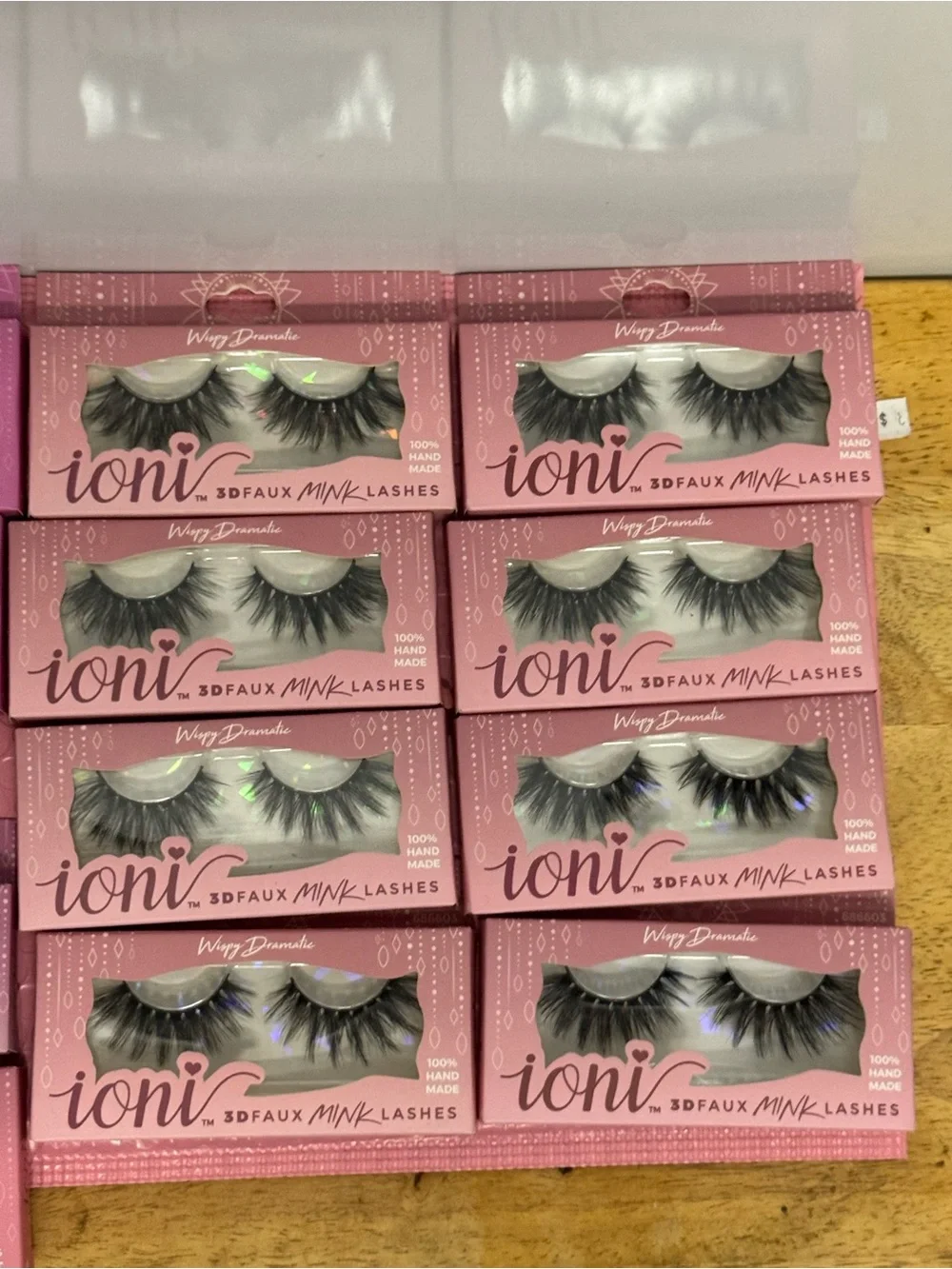 ioni 3D Faux Mink Lashes - Pink Packaging